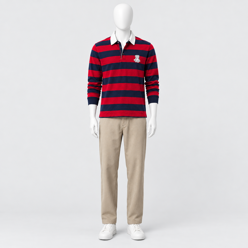 Rugby Stripe & Relaxed Trousers